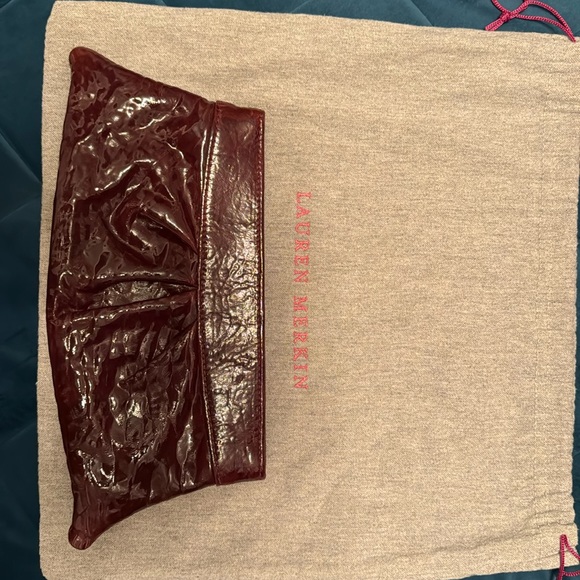 Lauren Merlin Clutch in a red/brown/purple color - Picture 1 of 2